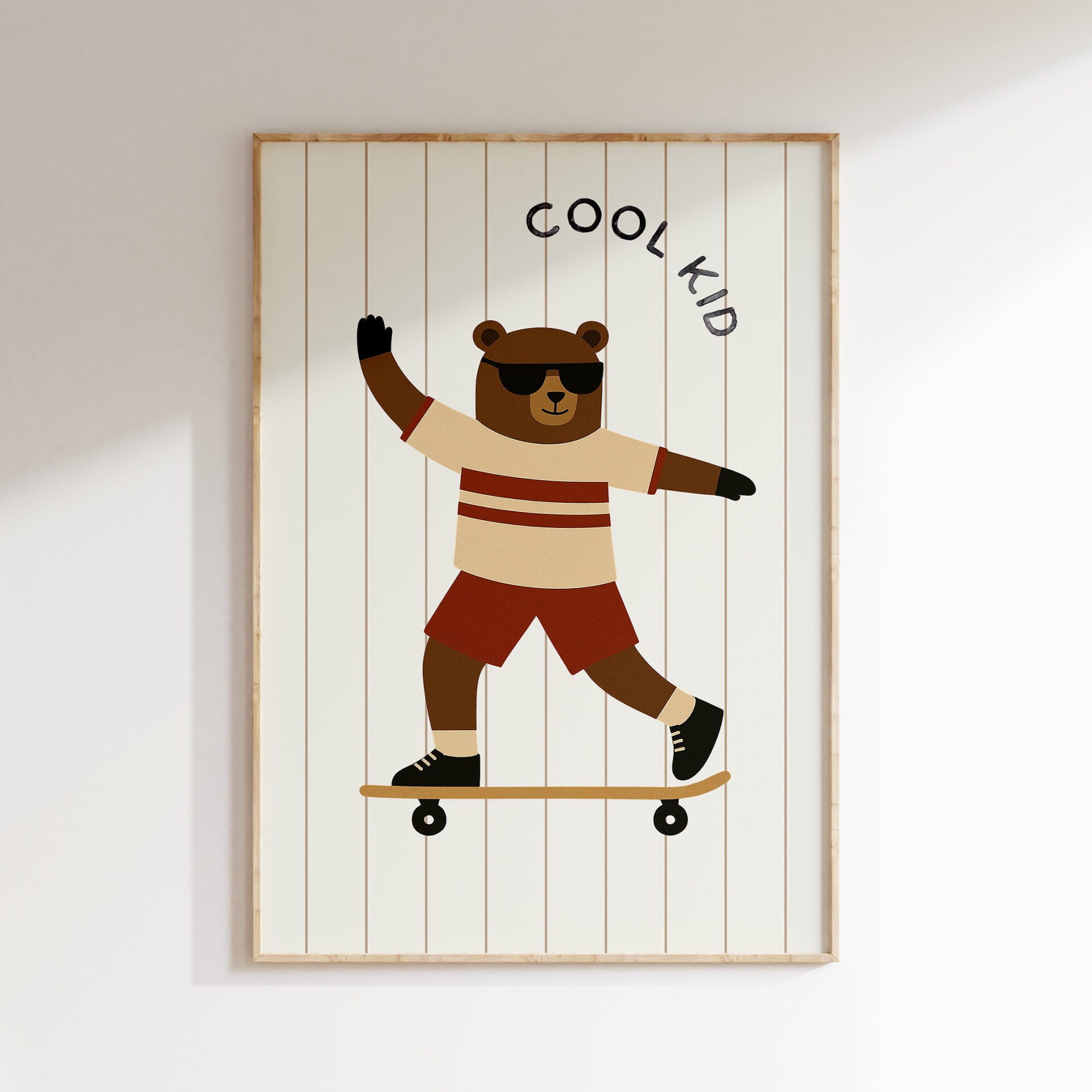Kinderkamer print | Skateboard beer