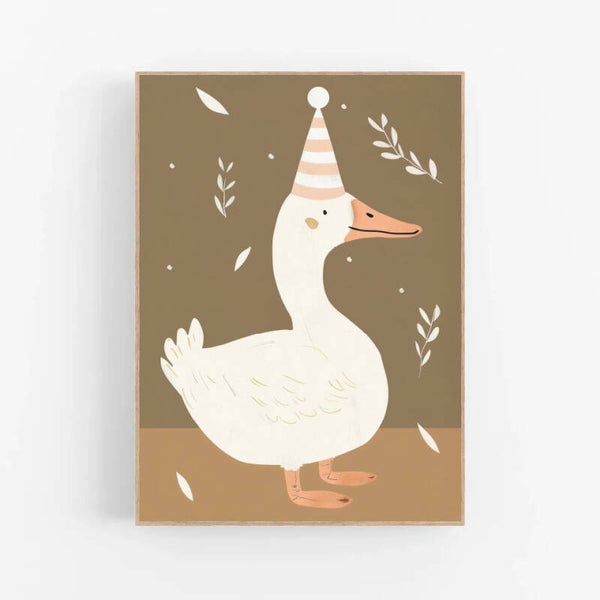 Kinderkamer print | Feest eendje