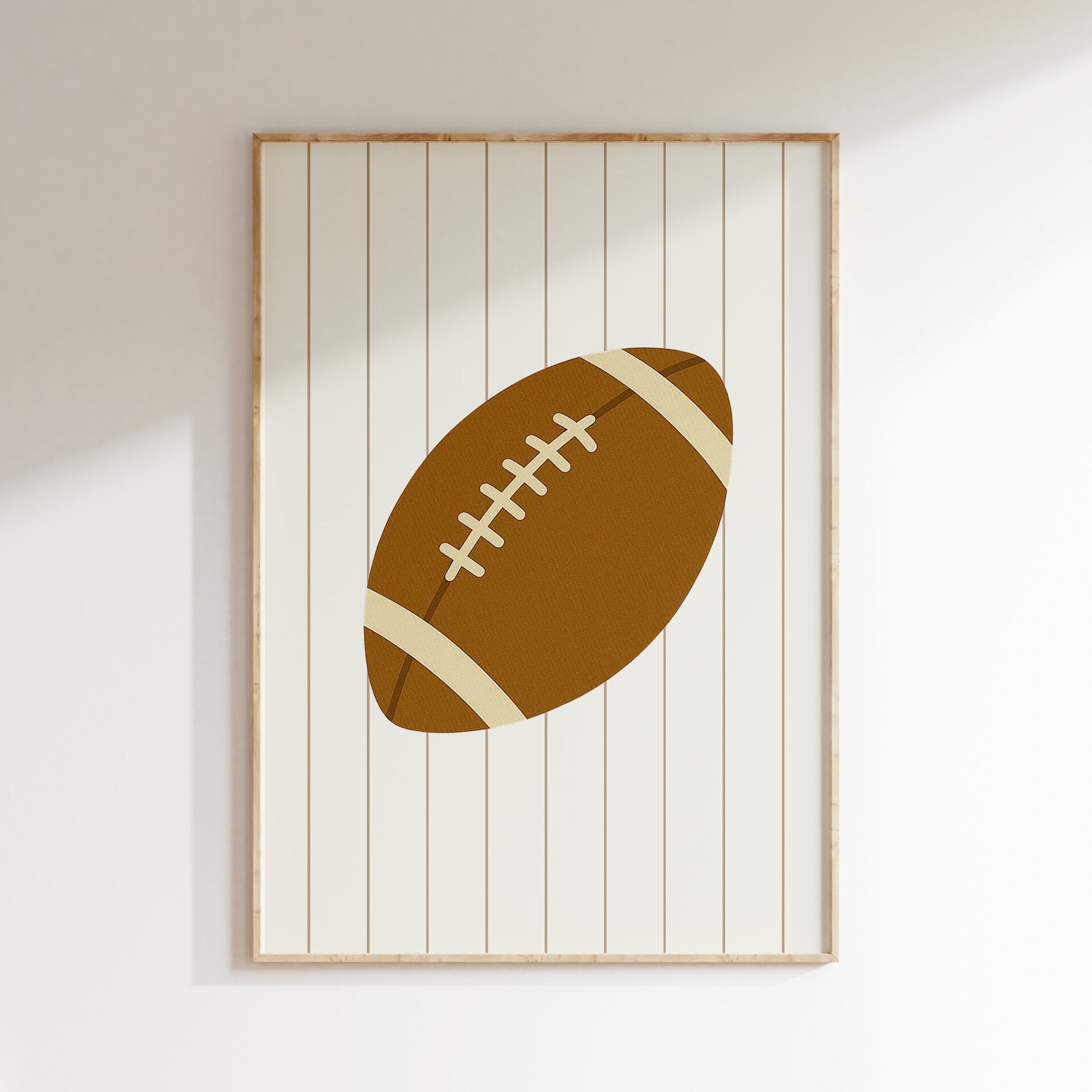 Kinderkamer print | American Football Cognac
