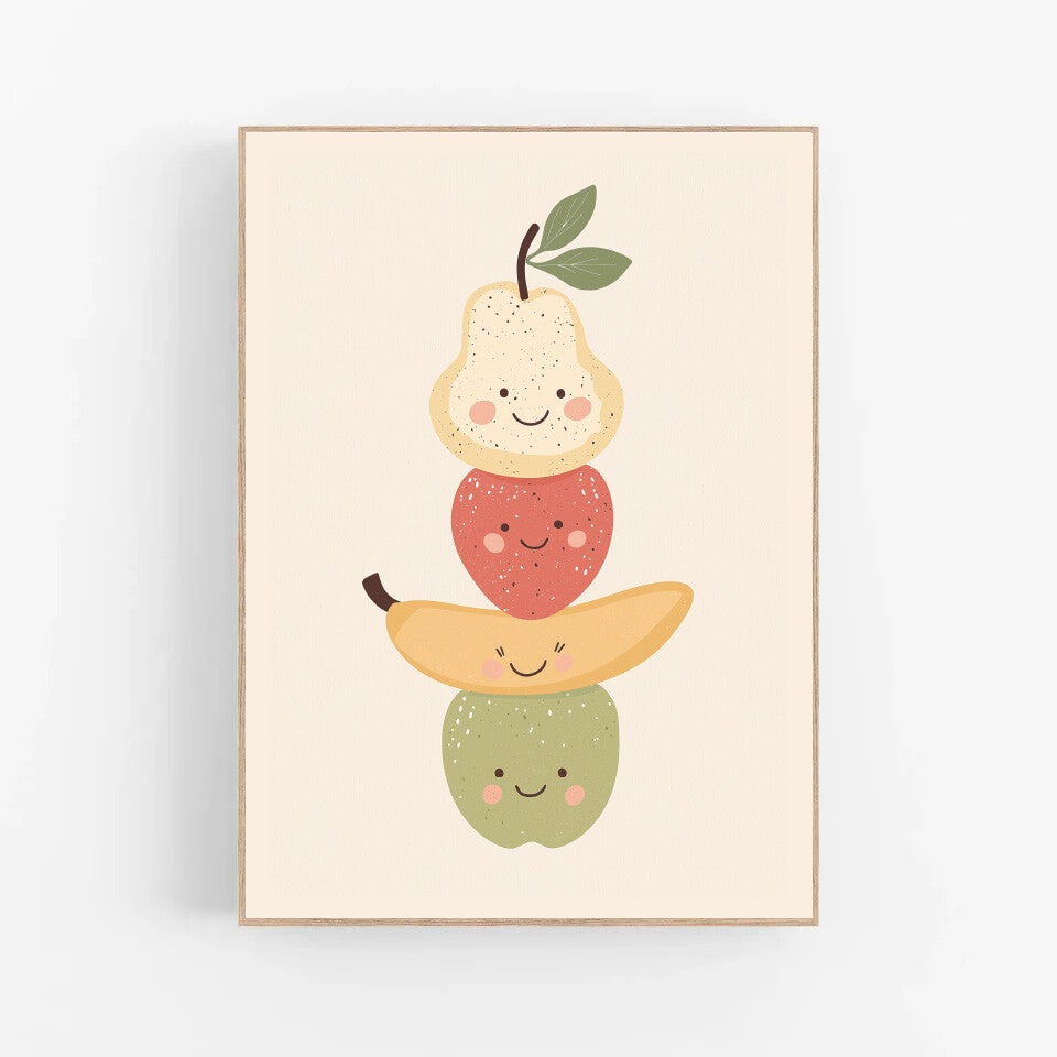 Kinderkamer print | Fruit toren