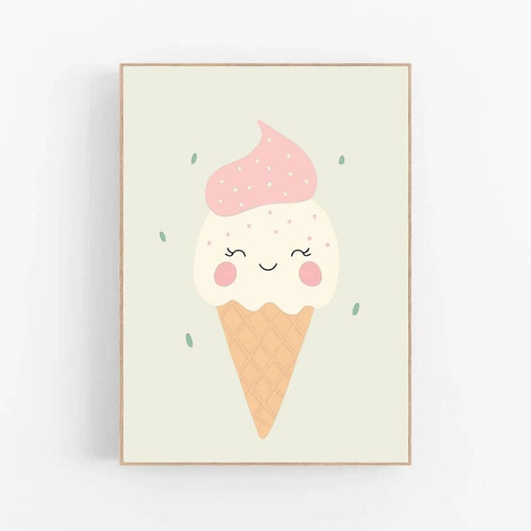 Kinderkamer print | Ijsje