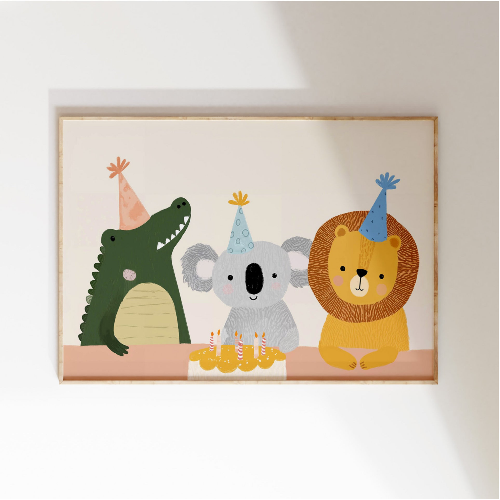 Kinderkamer print | Dieren feestje