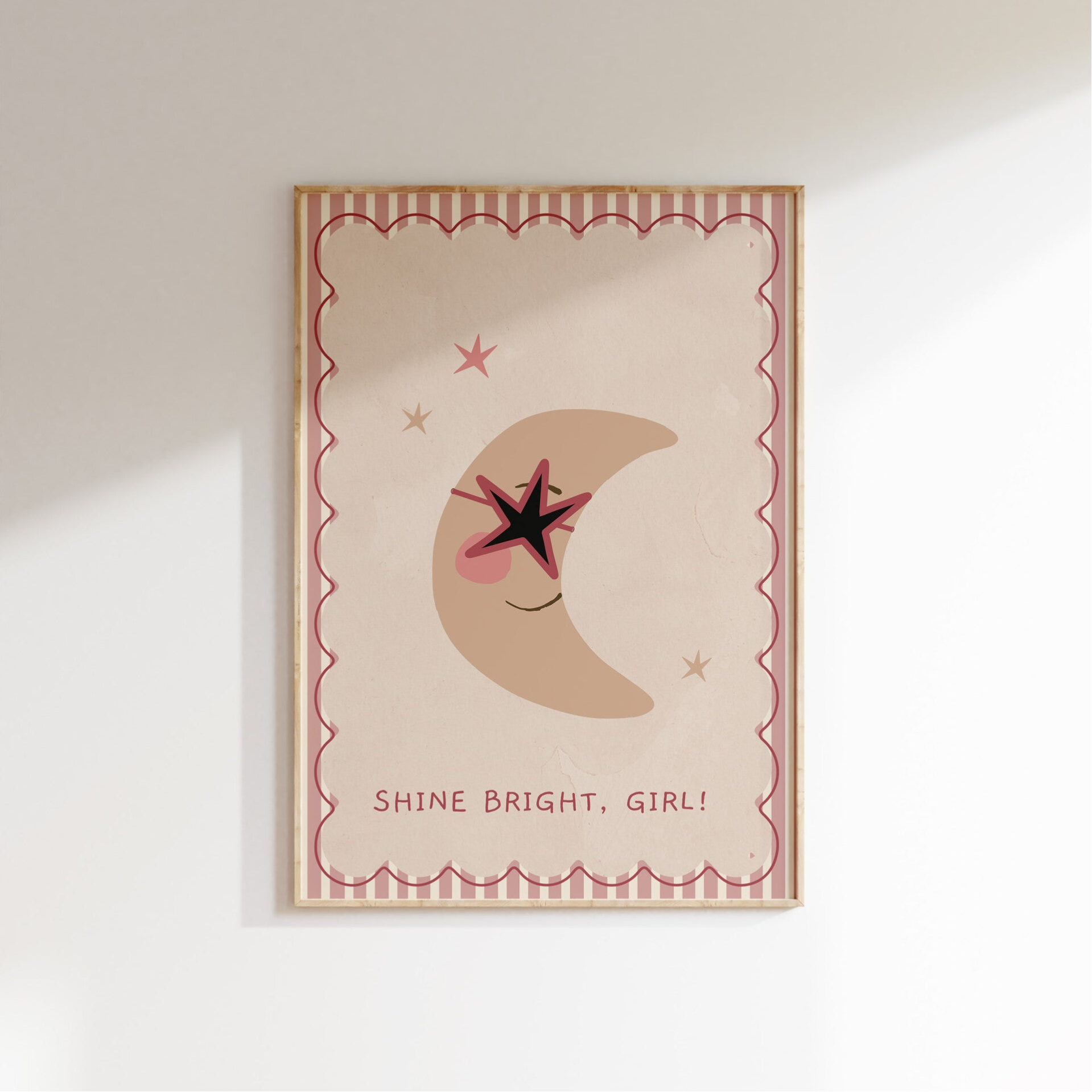 Kinderkamer print | Shine bright, girl