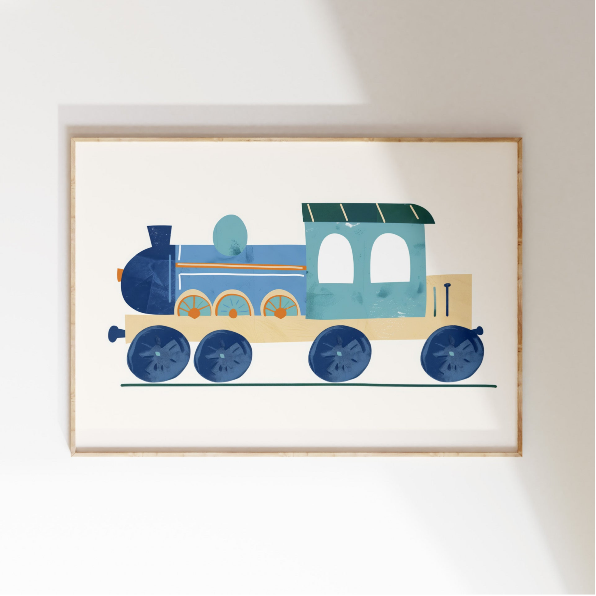 Kinderkamer print | Locomotief #2