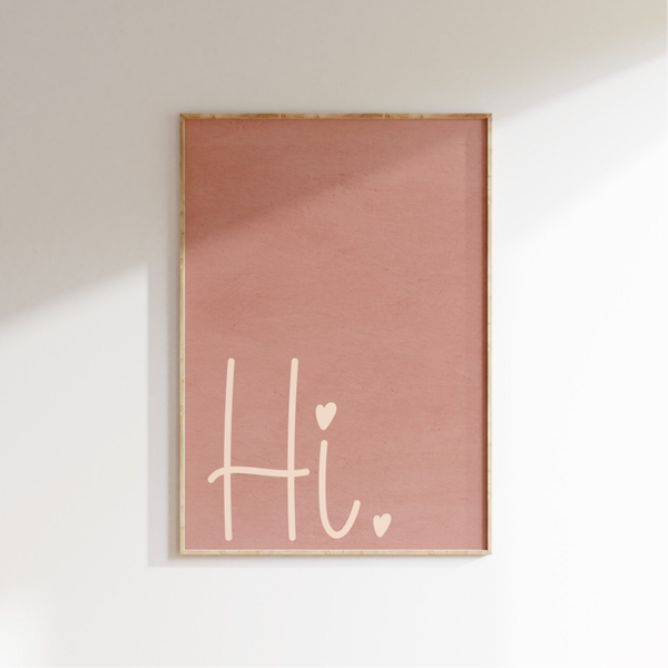 Kinderkamer print | Hi.