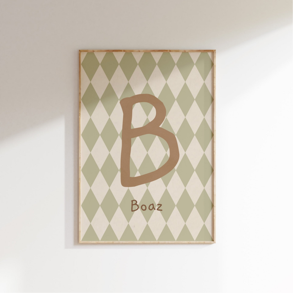 Naamposter Zacht Ruitje - Sage