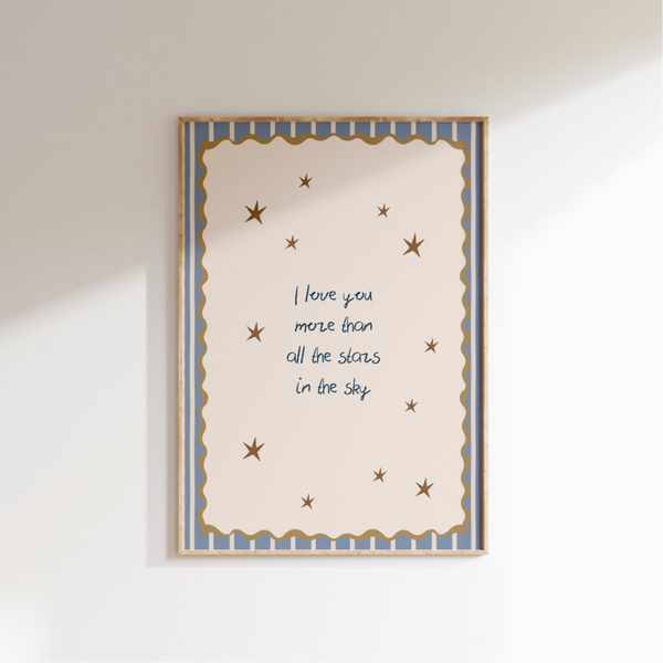 I love you more than all the stars in the sky - jongen