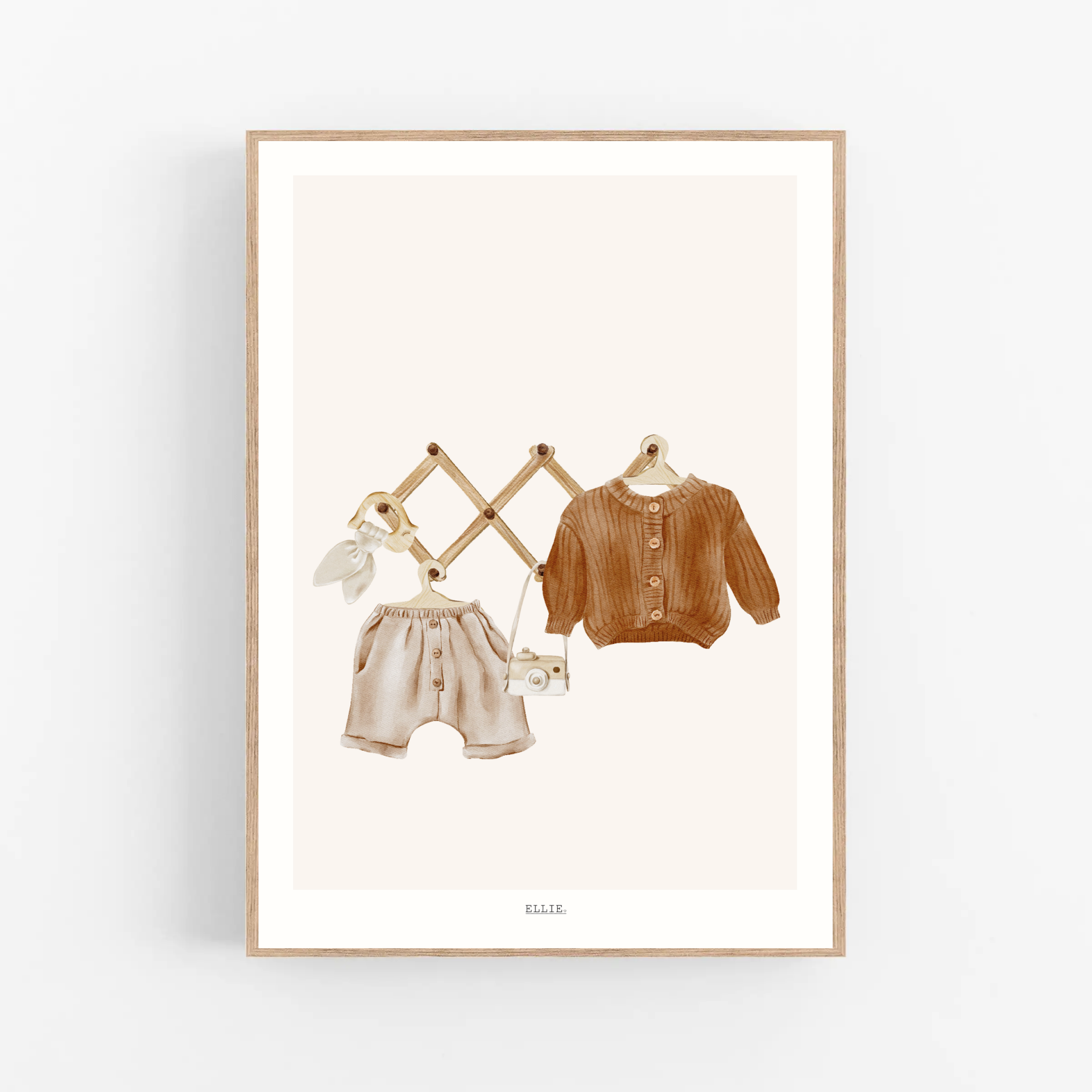 Kleertjes aan een rekje