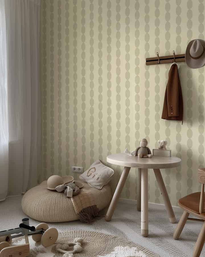 Behang Jolly Jots | butter sage