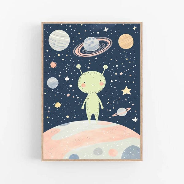 Kinderkamer print | Alien