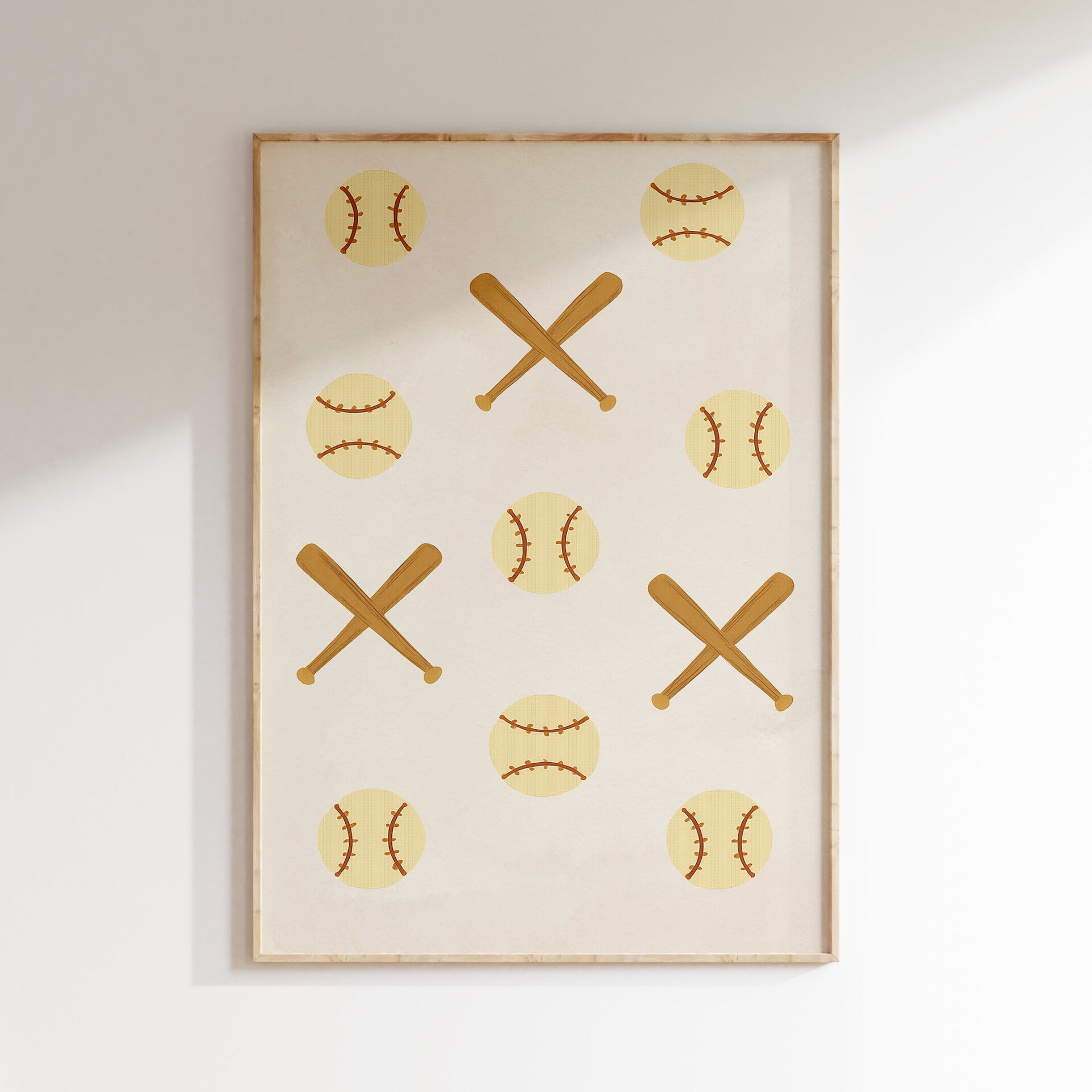 Kinderkamer print | Baseball fun