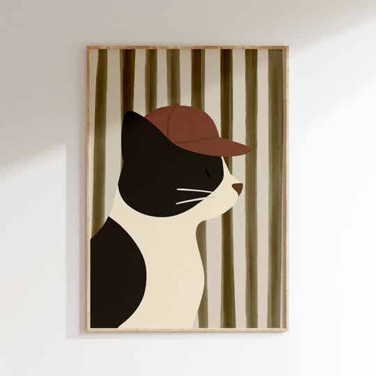 Kinderkamer print | Cool cat