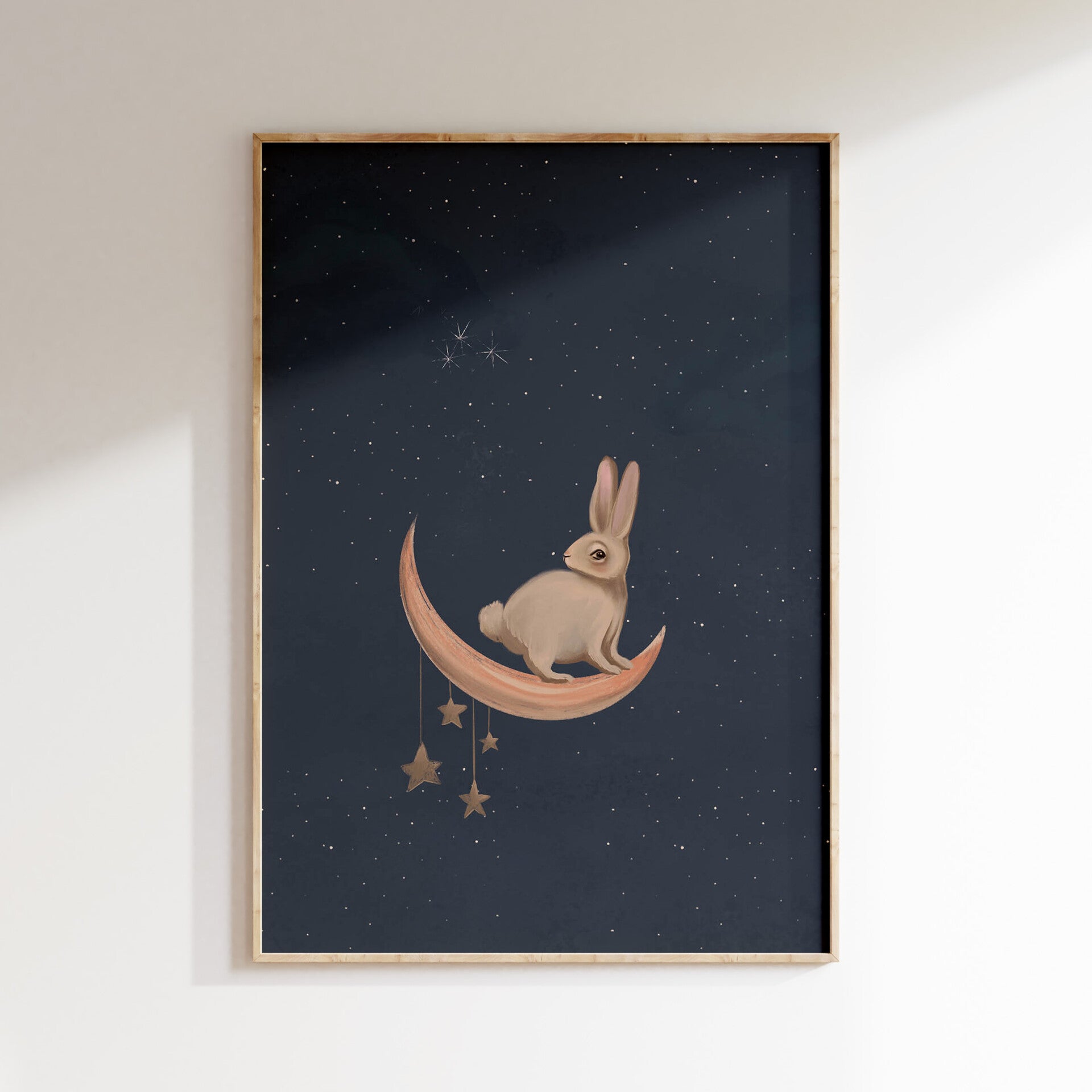 Rabbit moon - Enchanted Forest | blauw