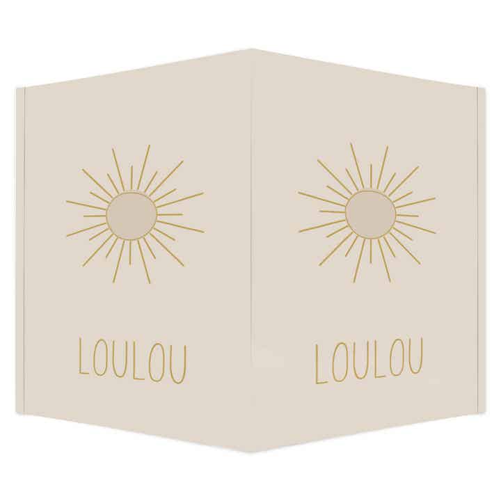 Geboortebord met een zonnetje