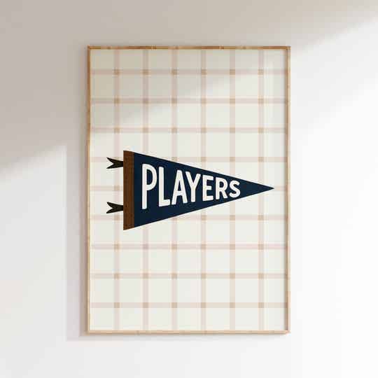 Kinderkamer print | Players Vlag