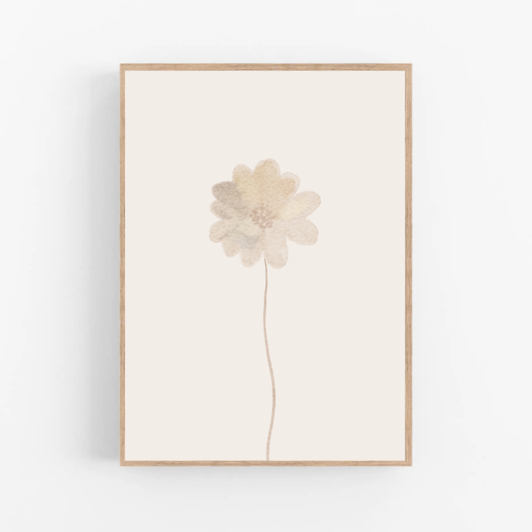 Plukbloem beige