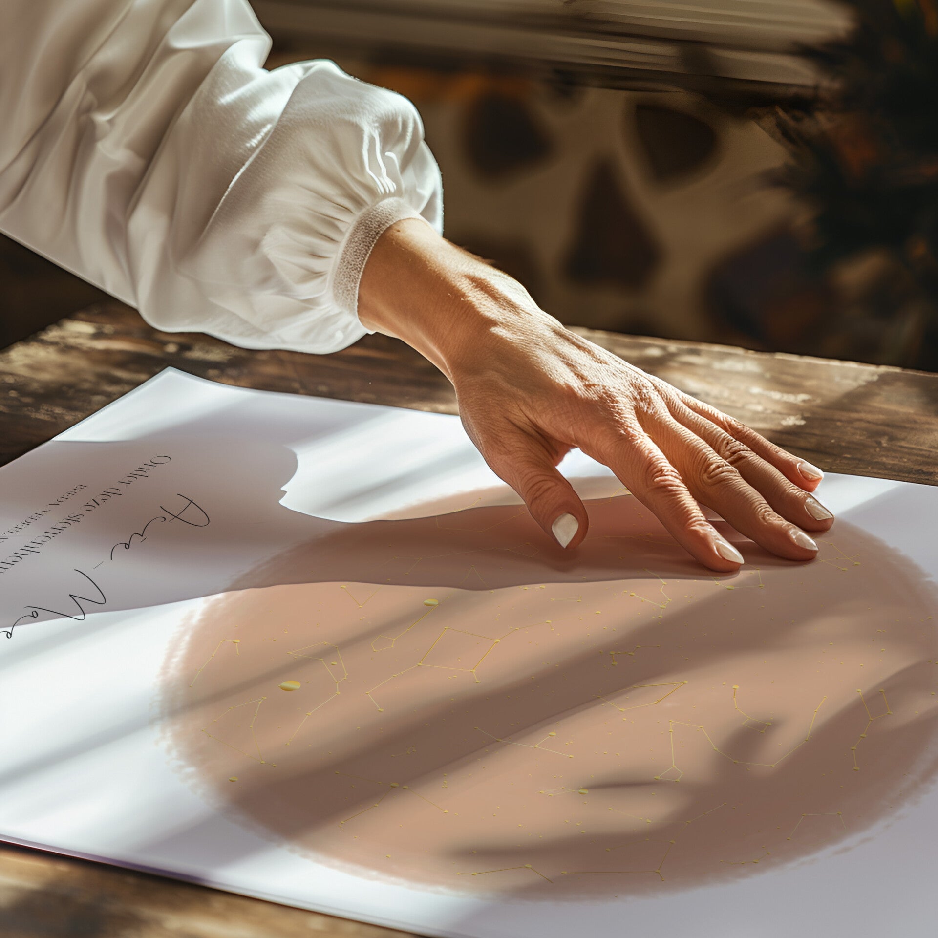 Poster sterrenhemel | ROSE - foliedruk