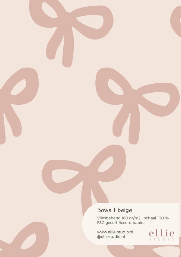 Behangstaal - Bows | beige