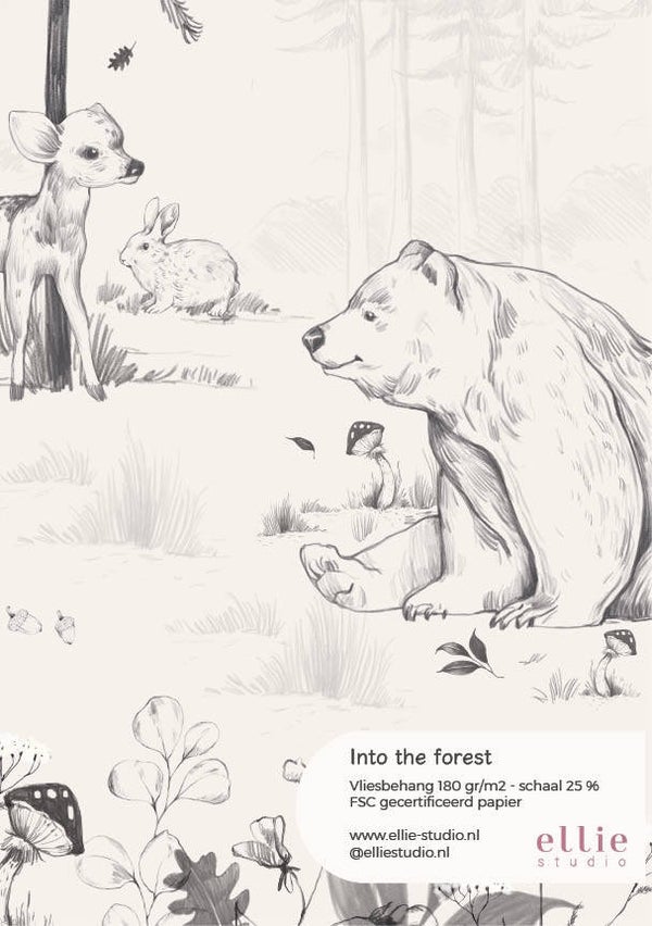 Behangstaal - Into the forest