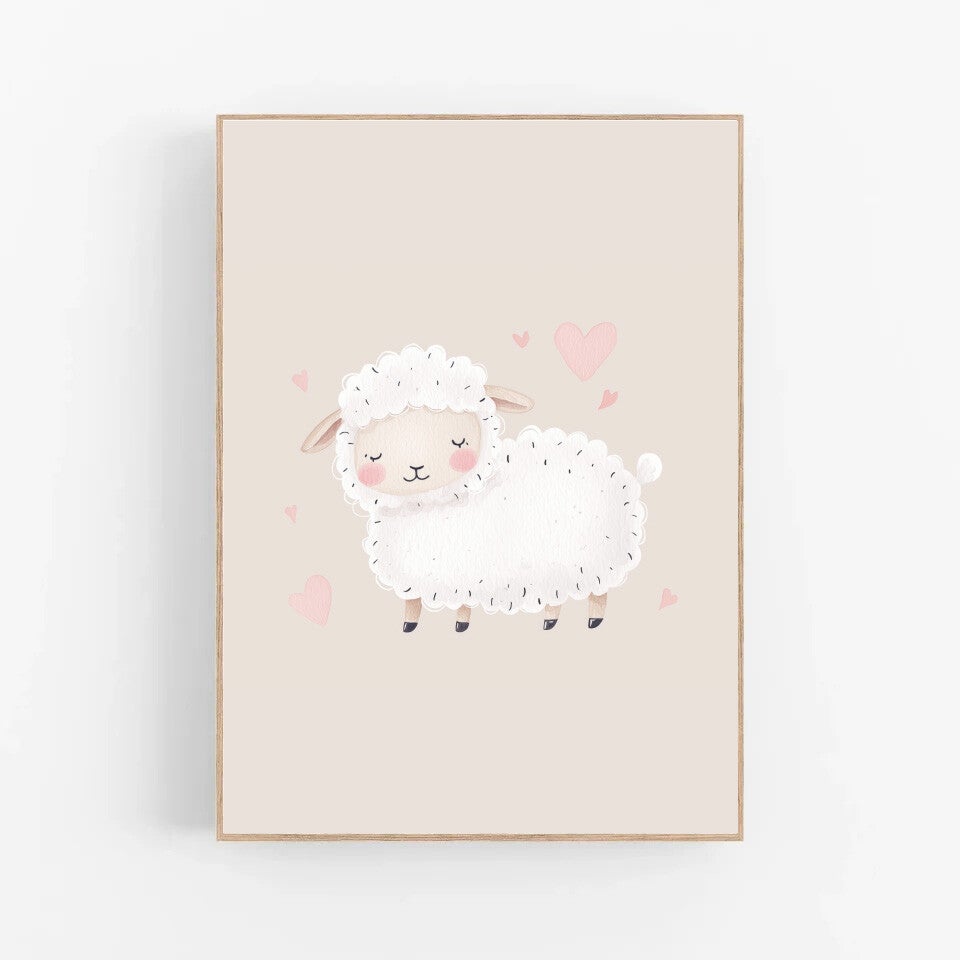 Kinderkamer print | Schaapje