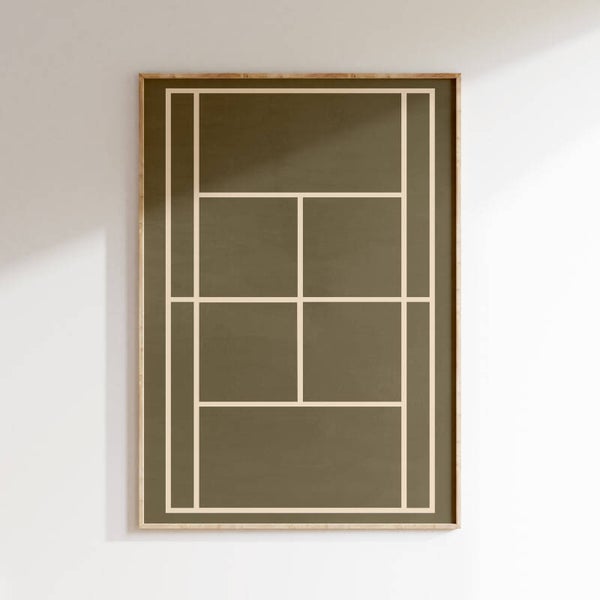 Kinderkamer print | Tennisveld