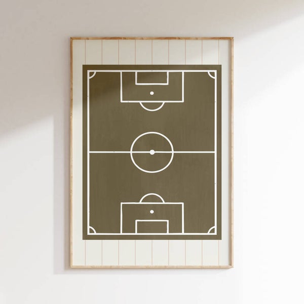 Kinderkamer print | Speelveld Voetbal