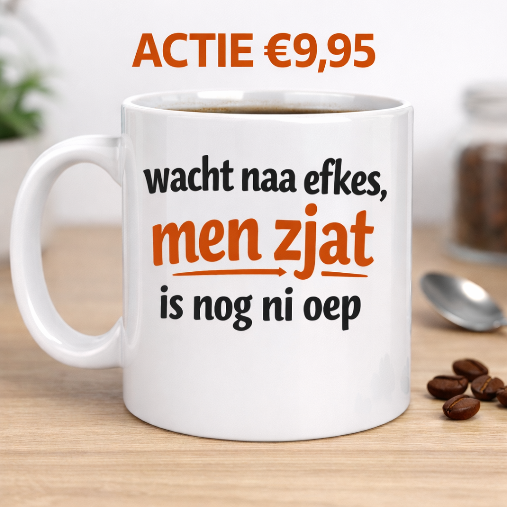 Mok met dialect quote – origineel cadeau