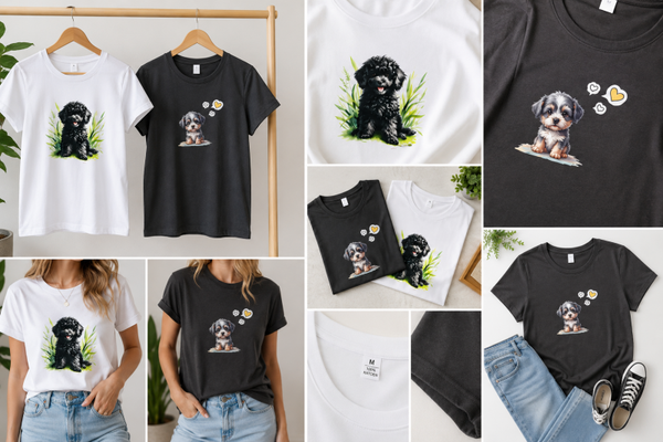 Schattige T-shirt maat M