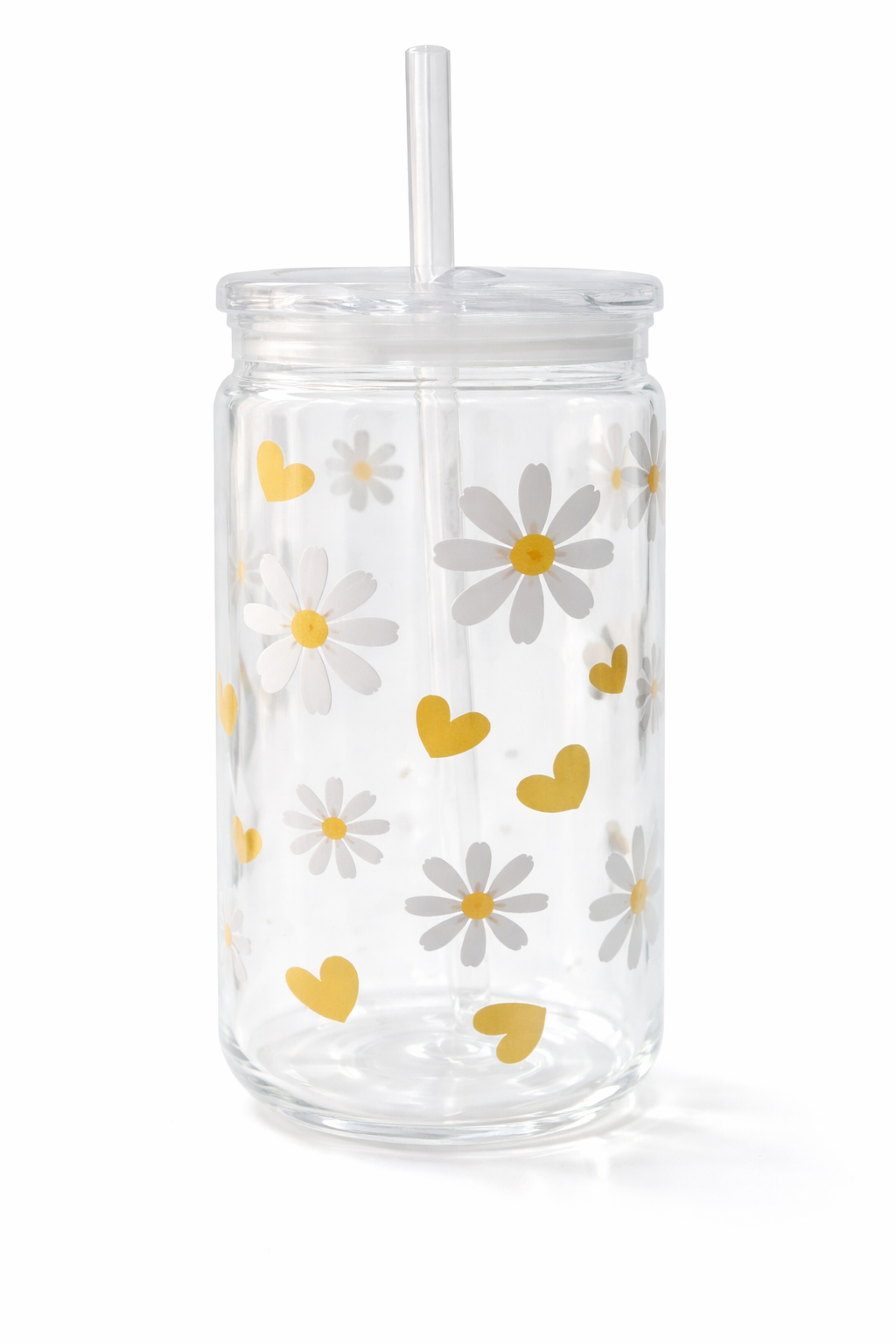 Plastic tumbler-bloemen en vlinders