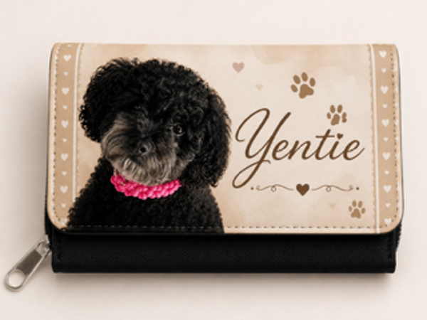 Gepersonaliseerde Portemonnee met Foto van Jouw Hond
