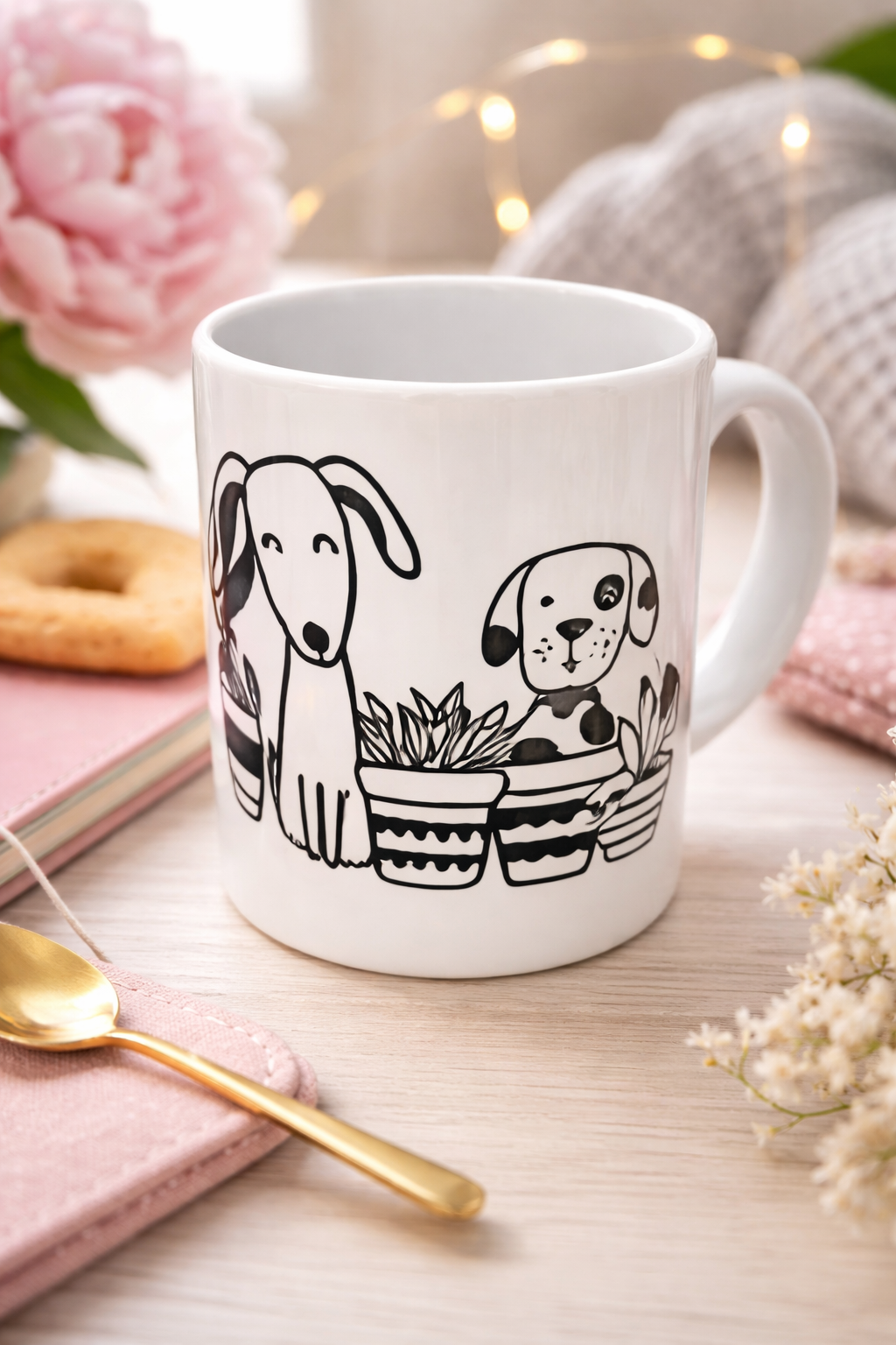Mok voor hondenliefhebber – lief cadeau met hondjes