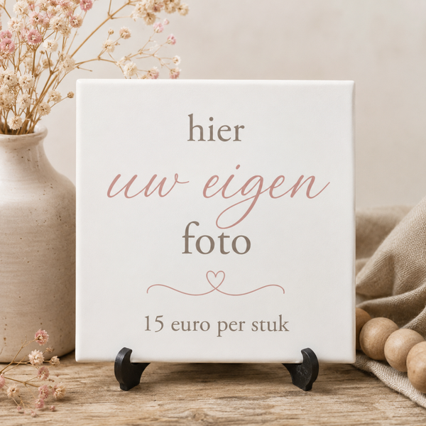 Mini Tegeltje met Eigen Foto – Gepersonaliseerd