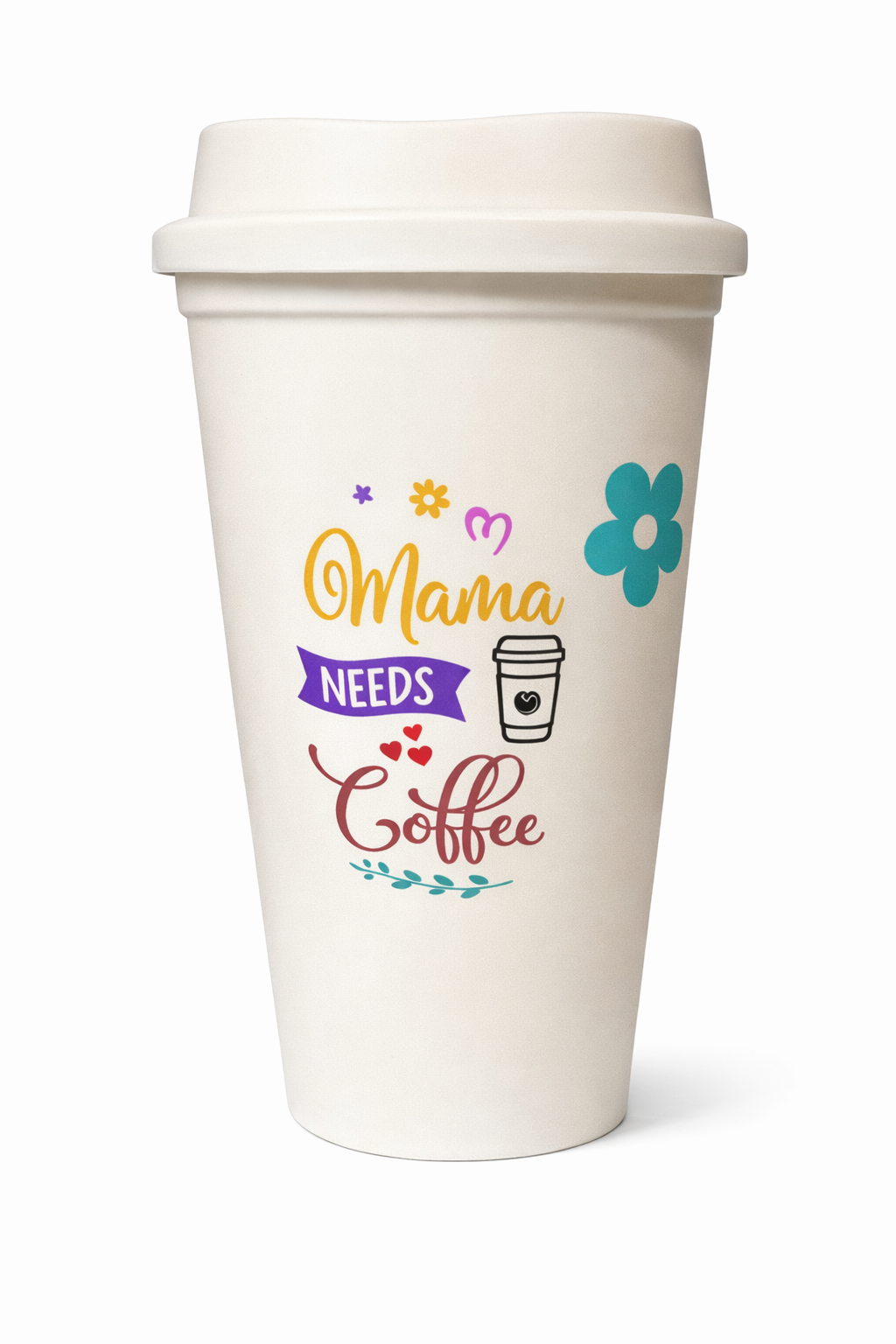 Dog Mom To-Go Koffiebeker – 450 ml – Herbruikbaar & Stijlvol