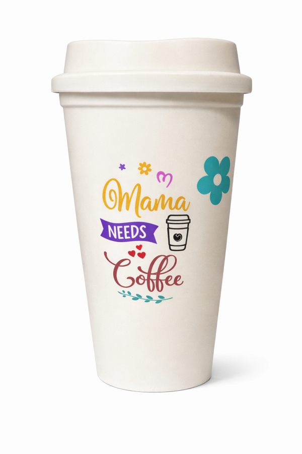 Dog Mom To-Go Koffiebeker – 450 ml – Herbruikbaar & Stijlvol
