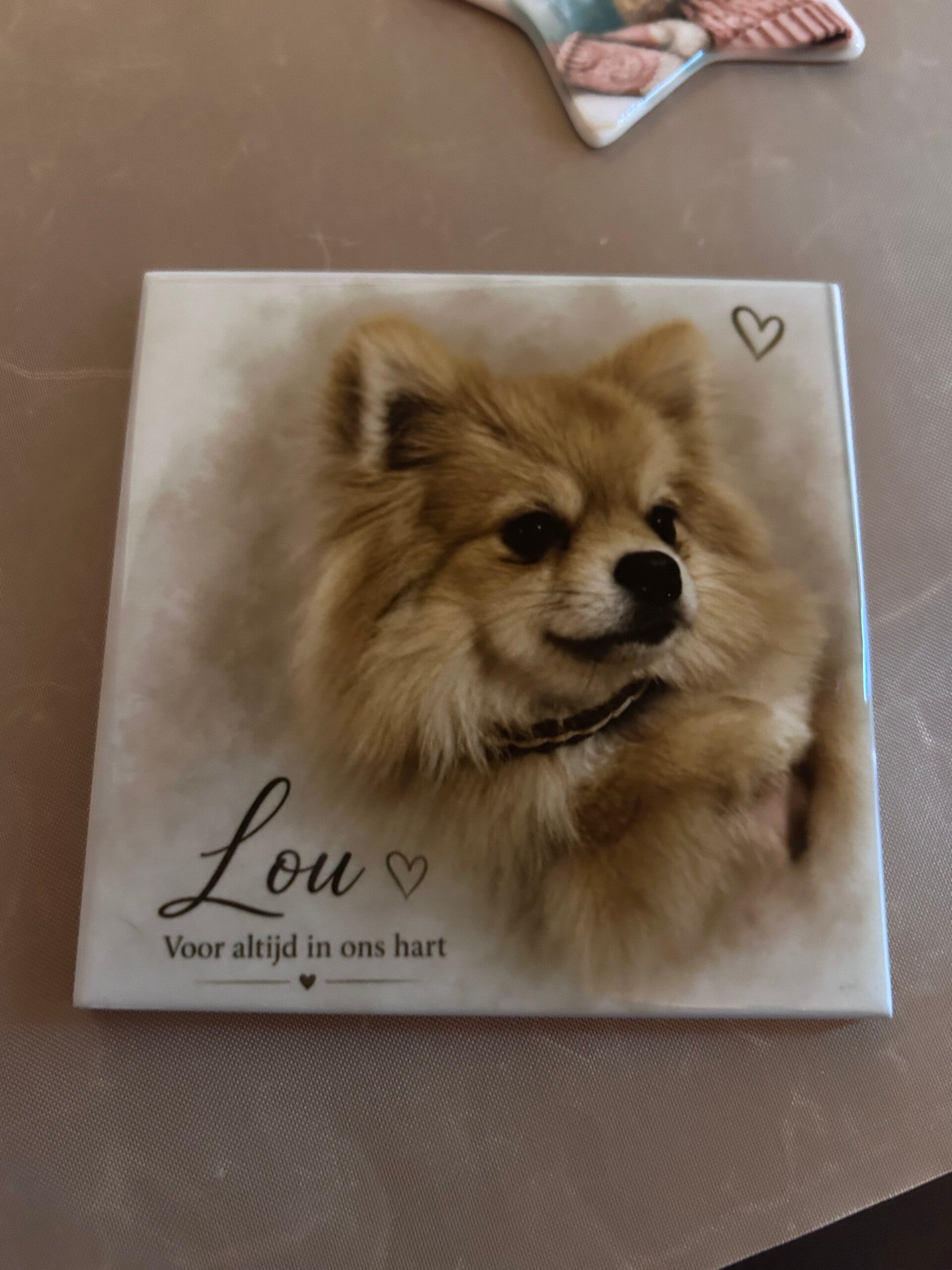 Mini Tegeltje met Eigen Foto – Gepersonaliseerd(inclusief voetje)