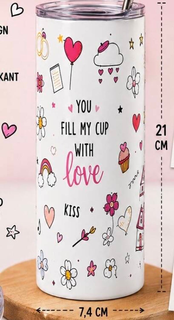 SET2 : Tumbler + broodtrommel met eigen foto en naam