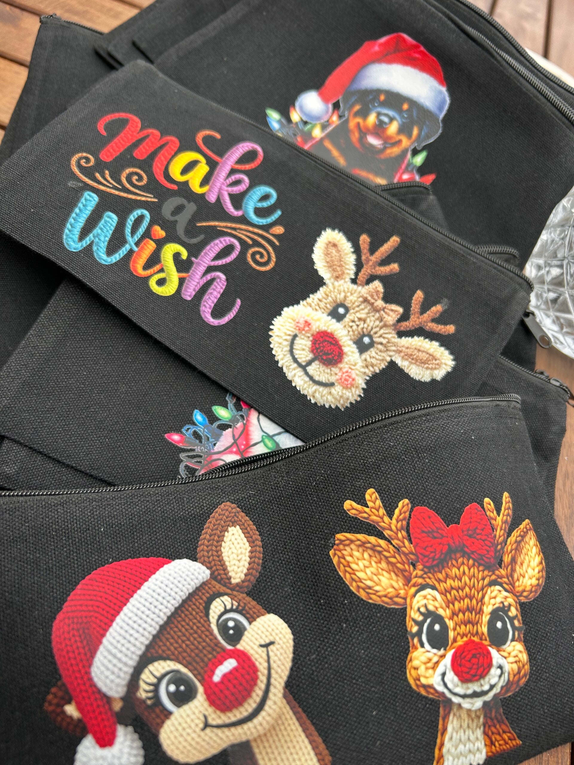 Kerst Pennenzak/ Make-up tasje