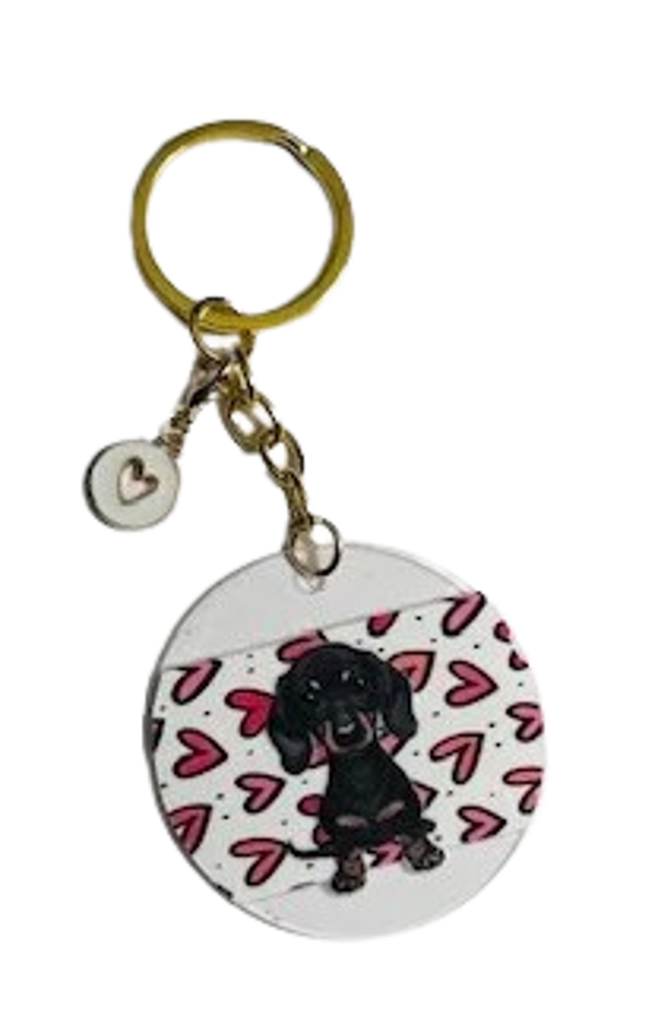 sleutelhanger pup teckel
