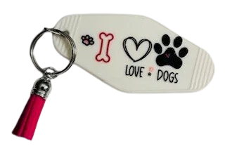 Hotelsleutelhanger I love Dogs