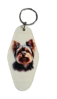 Hotelsleutelhanger met hond - klik op foto voor meer keuze