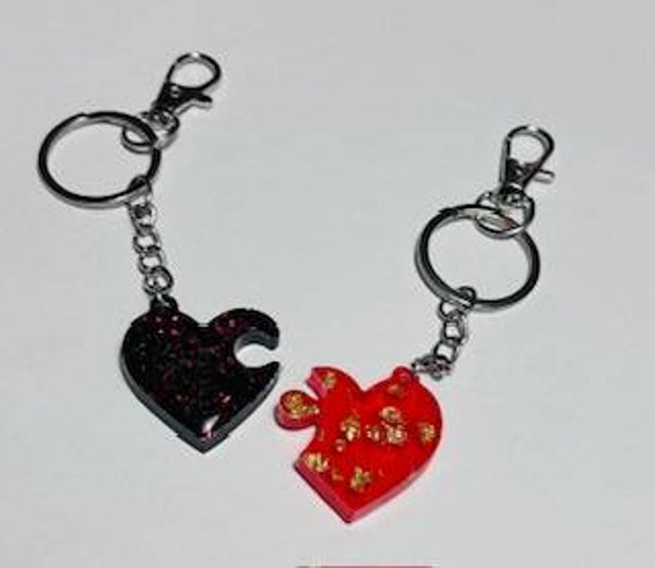 Love duo Sleutelhanger UV Resin