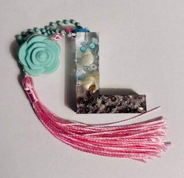 Sleutelhanger UV resin ABC / L