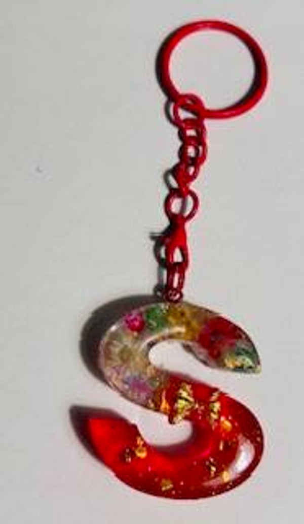 Sleutelhanger UV resin ABC / S