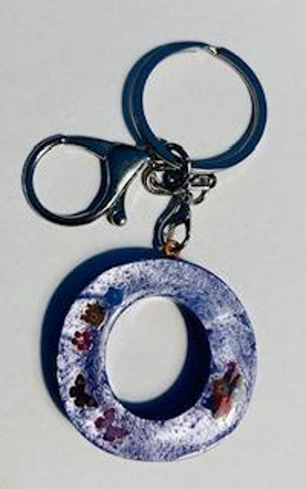 Sleutelhanger UV resin ABC / O