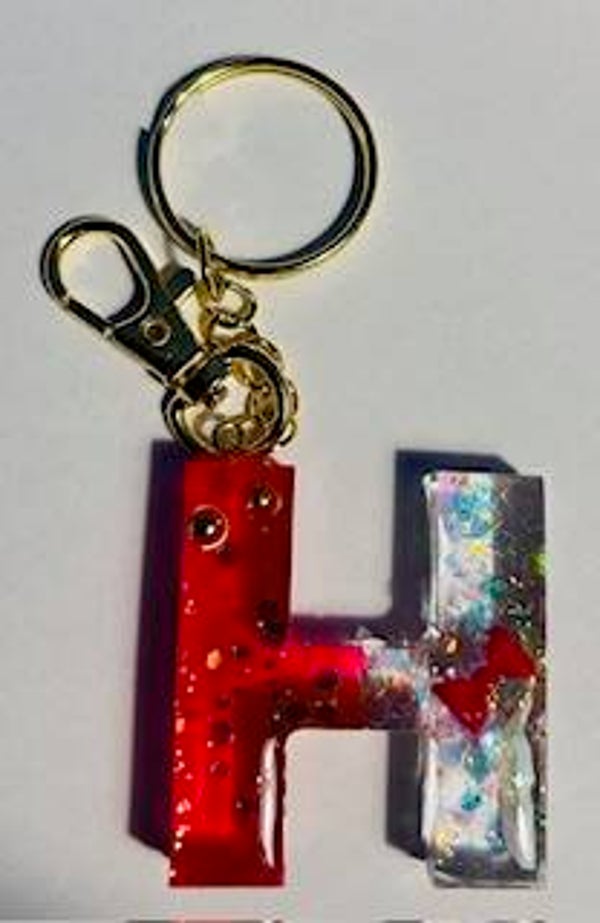 Sleutelhanger UV resin ABC / H