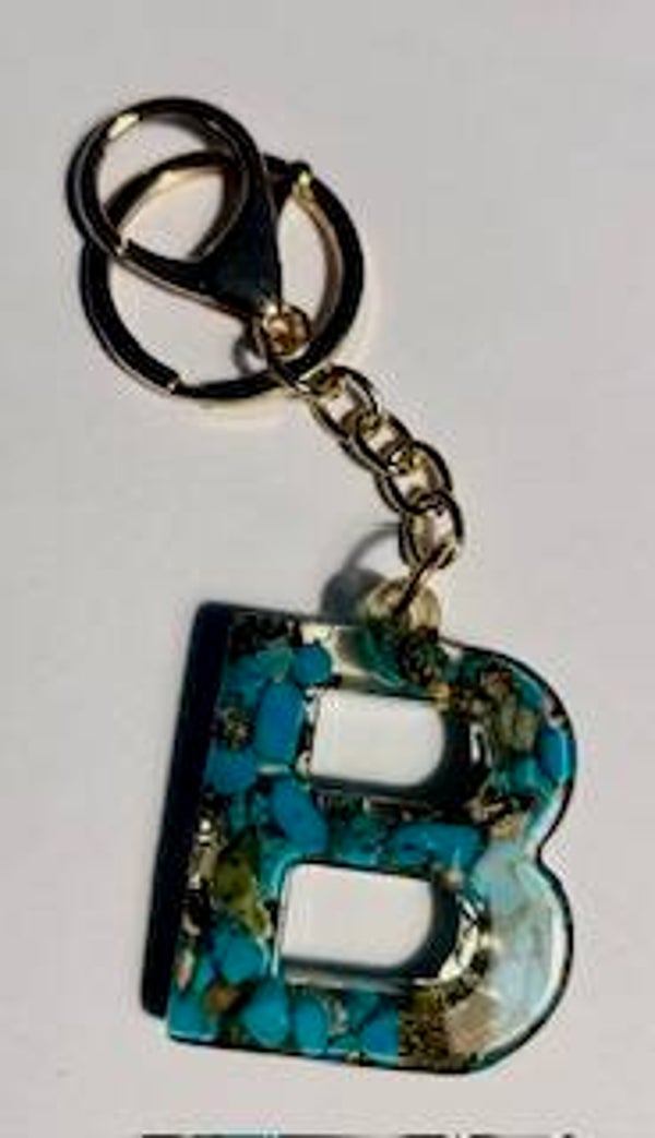 Sleutelhanger UV resin ABC / B