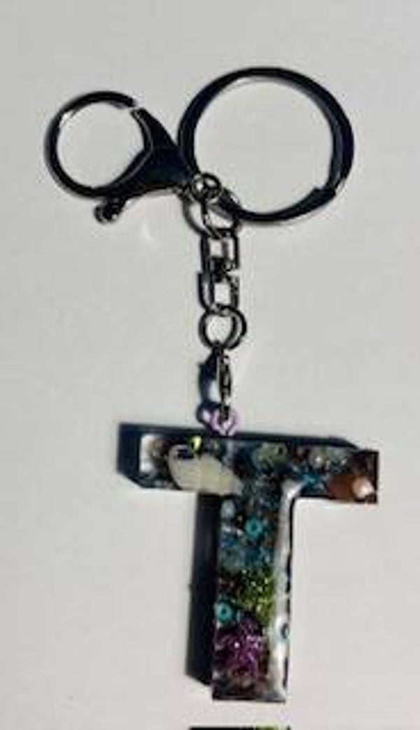 Sleutelhanger UV resin ABC / T