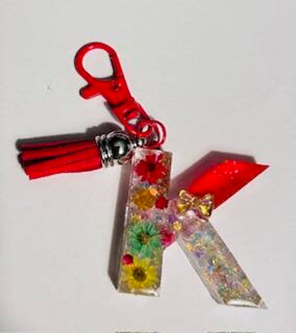 Sleutelhanger UV resin ABC / K