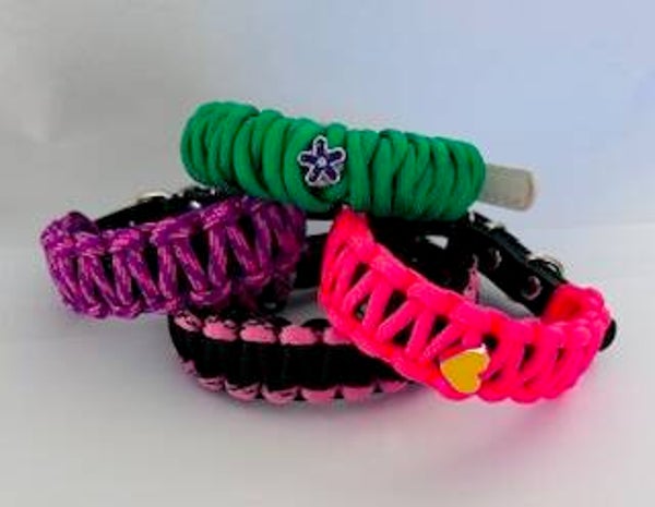 Bestaande halsband met Paracord. (klein) STOCKMODEL