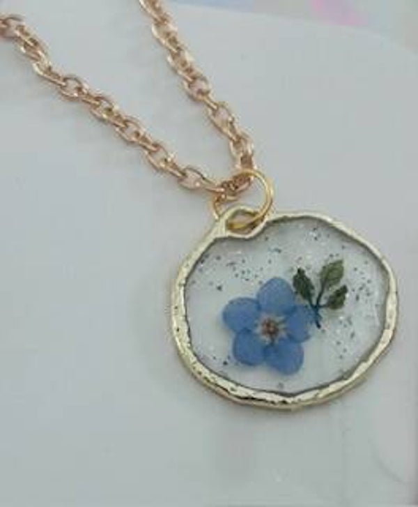 UV resin  kleine Hanger met echte bloemen